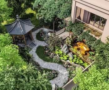 New Chinese Style Courtyard/landscape-ID:633493741