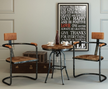 LOFT Industrial Style Leisure Table And Chair-ID:577366118