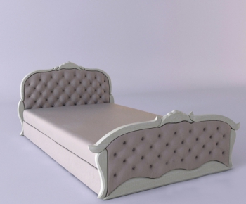 European Style Double Bed-ID:858306833