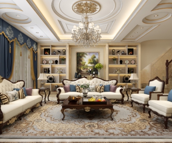 European Style A Living Room-ID:373388598