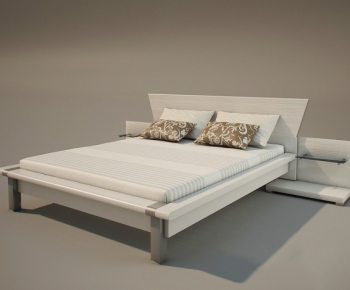 Modern Double Bed-ID:715444992