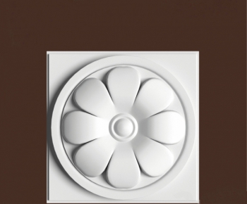 European Style Plaster Carved Top Plate-ID:891131437