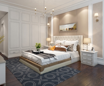 Simple European Style Bedroom-ID:264245233