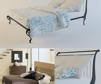 European Style Double Bed-ID:823052873