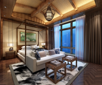 Southeast Asian Style Bedroom-ID:176881696