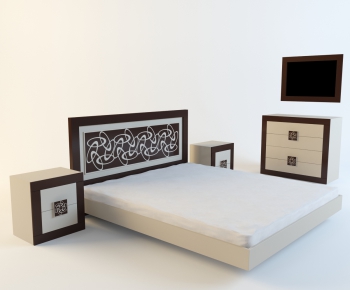 Modern Double Bed-ID:168057659