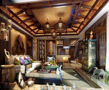 Southeast Asian Style A Living Room-ID:516398968