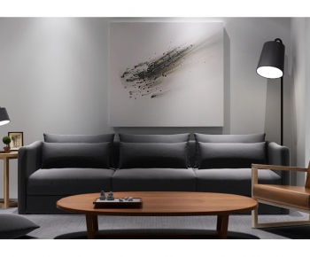 Modern Simple Style Three-seat Sofa-ID:629041328