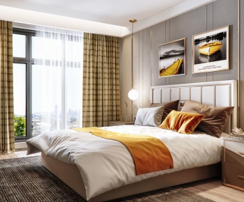 Modern Simple Style Bedroom-ID:426659266