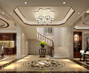 New Chinese Style Stairwell-ID:488813366