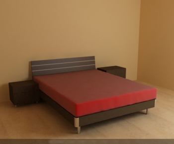 Modern Double Bed-ID:146388496