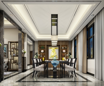 New Chinese Style Dining Room-ID:928968955