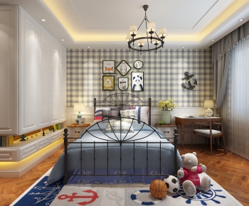 Mediterranean Style Children's Room-ID:928629444