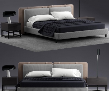 Modern Double Bed-ID:586088926