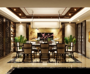 New Chinese Style Dining Room-ID:448622193