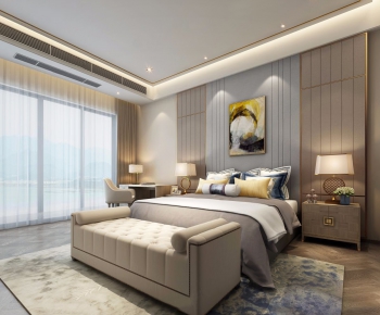 New Chinese Style Bedroom-ID:931544546