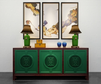 New Chinese Style Side Cabinet/Entrance Cabinet-ID:138228742