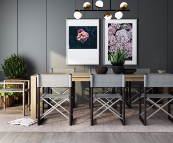 Nordic Style Dining Table And Chairs-ID:850822435