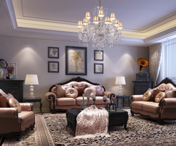 European Style A Living Room-ID:594053658