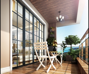 Modern Idyllic Style Balcony-ID:420230438