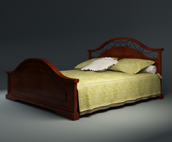 European Style Double Bed-ID:275292693