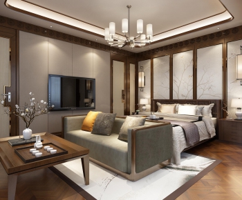 New Chinese Style Bedroom-ID:547338859