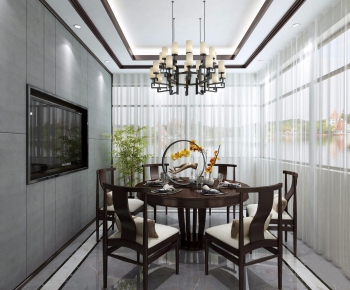 New Chinese Style Dining Room-ID:276496241