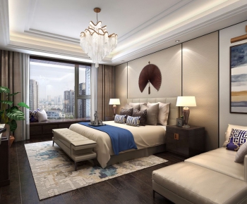 New Chinese Style Bedroom-ID:783971576