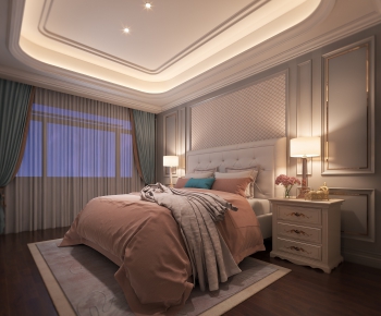 Simple European Style Bedroom-ID:355770745