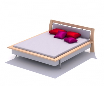 Modern Double Bed-ID:175804536