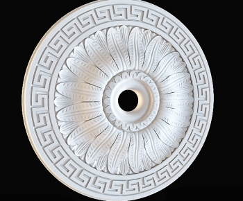 European Style Plaster Carved Top Plate-ID:932459575