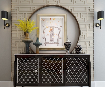 New Classical Style Side Cabinet/Entrance Cabinet-ID:185425968