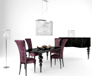 Post Modern Style Dining Table And Chairs-ID:996195732