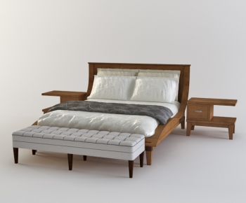 Modern Double Bed-ID:298888135