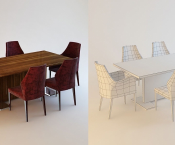 Modern Dining Table And Chairs-ID:644053763
