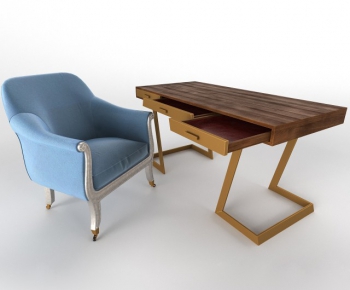 Modern Computer Desk And Chair-ID:115705241