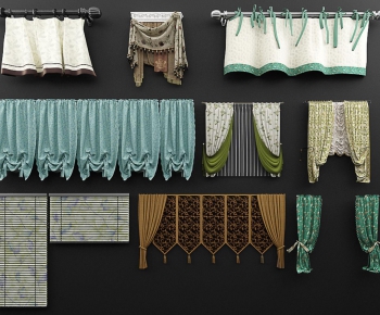 Modern European Style Idyllic Style The Curtain-ID:532149761