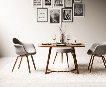 Nordic Style Dining Table And Chairs-ID:808492875