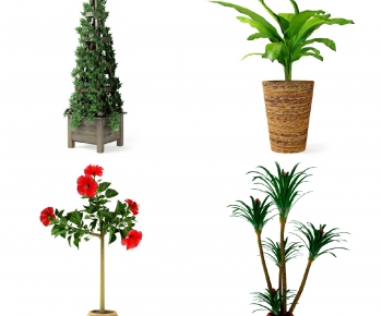 Modern Potted Green Plant-ID:300821876