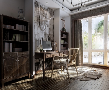 Industrial Style Nordic Style Study Space-ID:348925966
