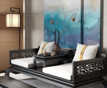 New Chinese Style A Sofa For Two-ID:179850796