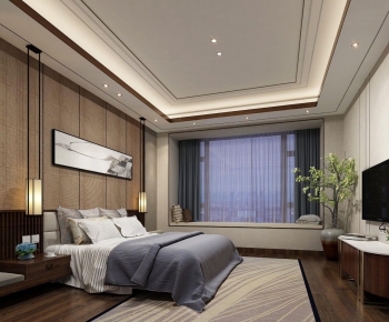 New Chinese Style Bedroom-ID:209809845