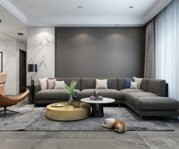 Modern A Living Room-ID:719475936