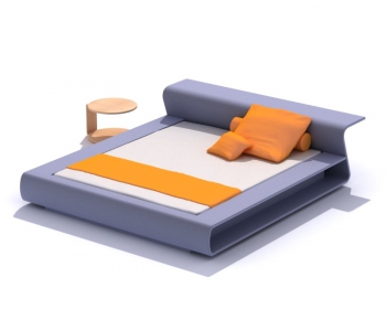 Modern Double Bed-ID:433725242