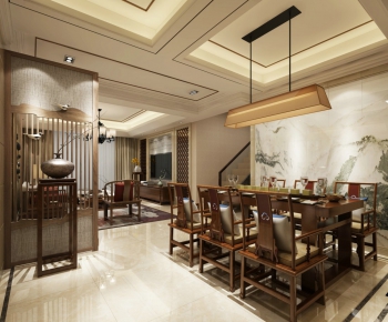 New Chinese Style Dining Room-ID:372115412