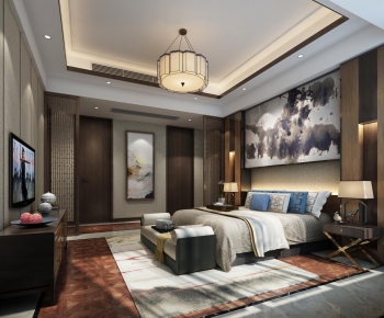 New Chinese Style Bedroom-ID:814783337