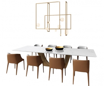 Modern Dining Table And Chairs-ID:560110287