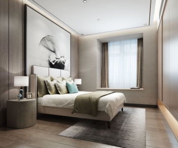 Modern Hong Kong Style Bedroom-ID:665687616
