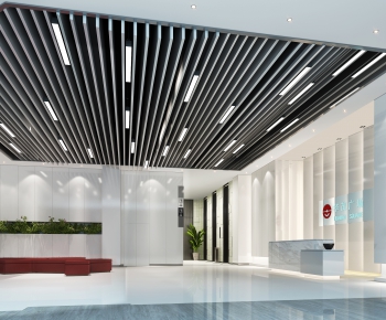 Modern Office Reception Desk-ID:171806112