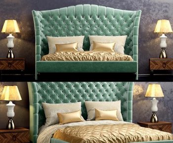 European Style Double Bed-ID:880882897
